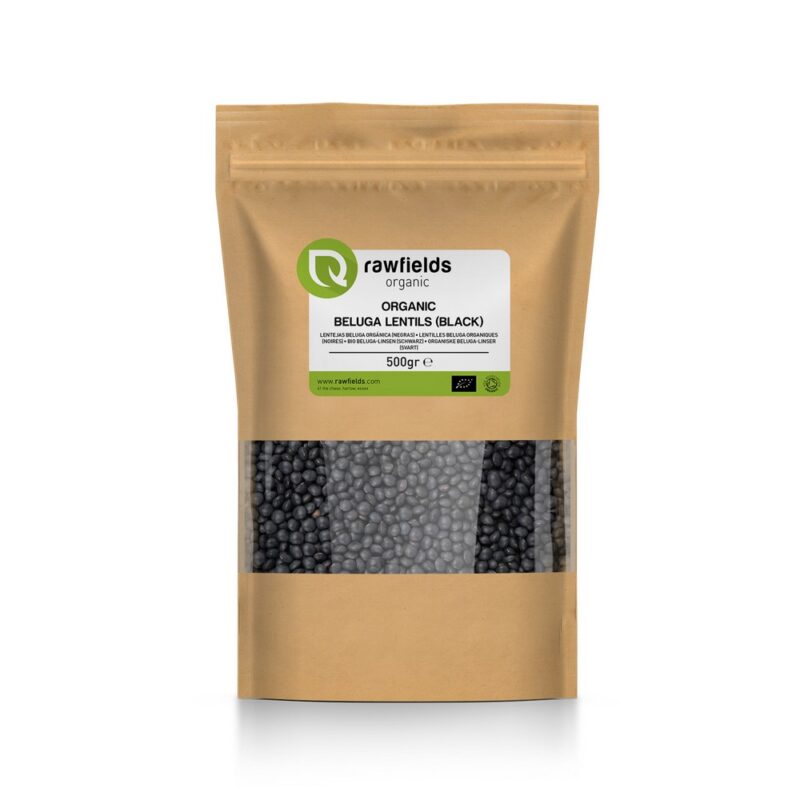 Organic Beluga Lentils (black)
